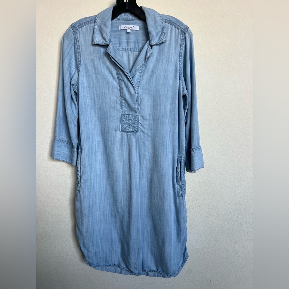 Denim shirt dress